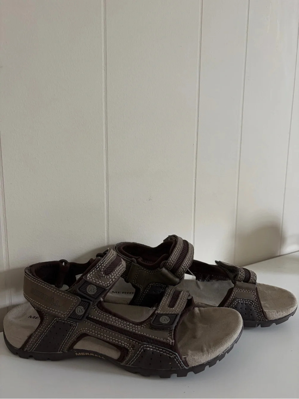 Merrell Brown and Tan Men's Outdoor Sandals